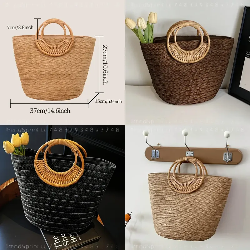 Tote Bag Beach - Borsa Estiva da Donna in Carta