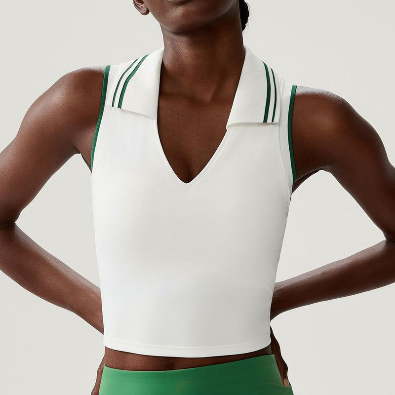 Crop Top Crochet - Top da yoga fitness da donna