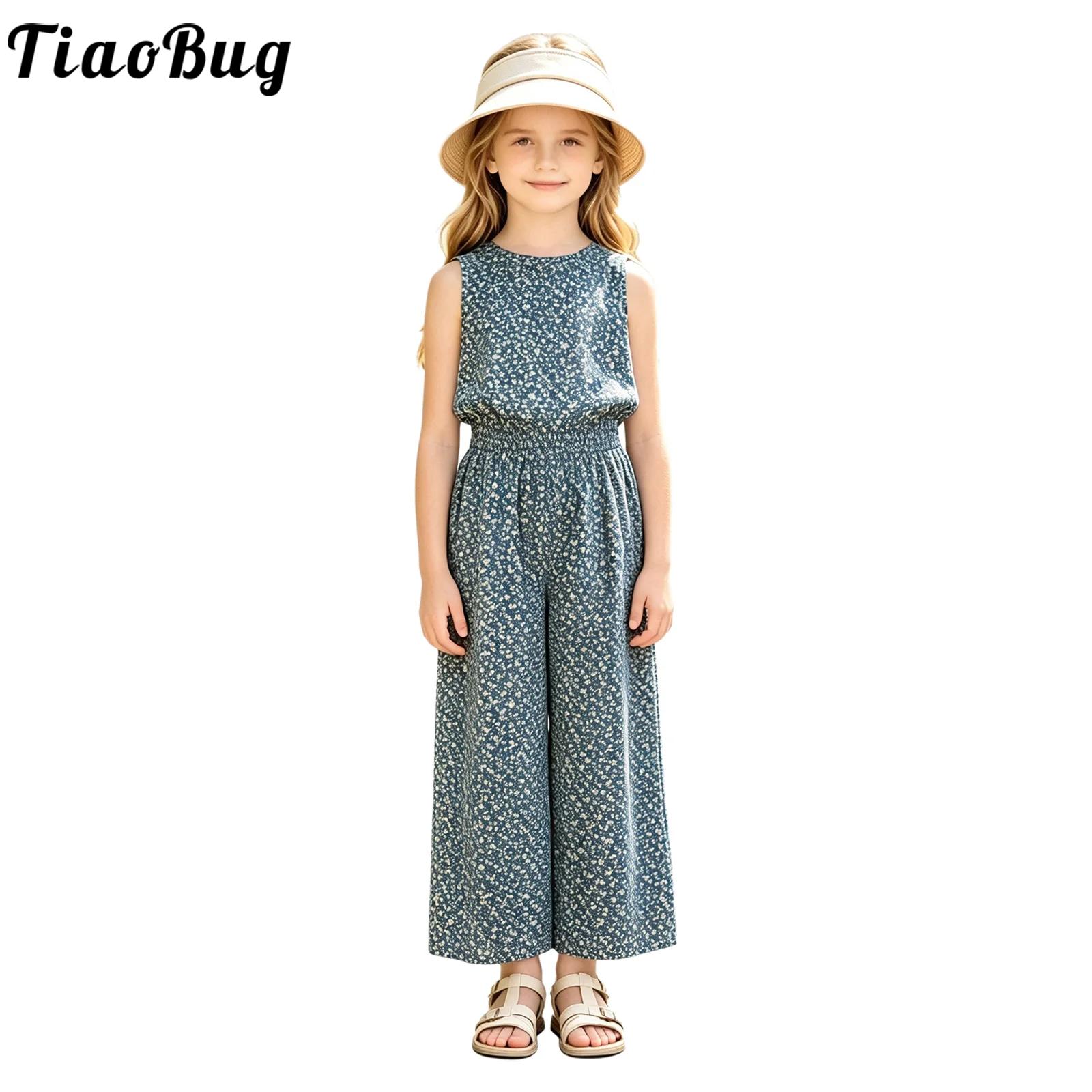 Romper Floral Print - Tuta Floreale alla Moda per Bambine,