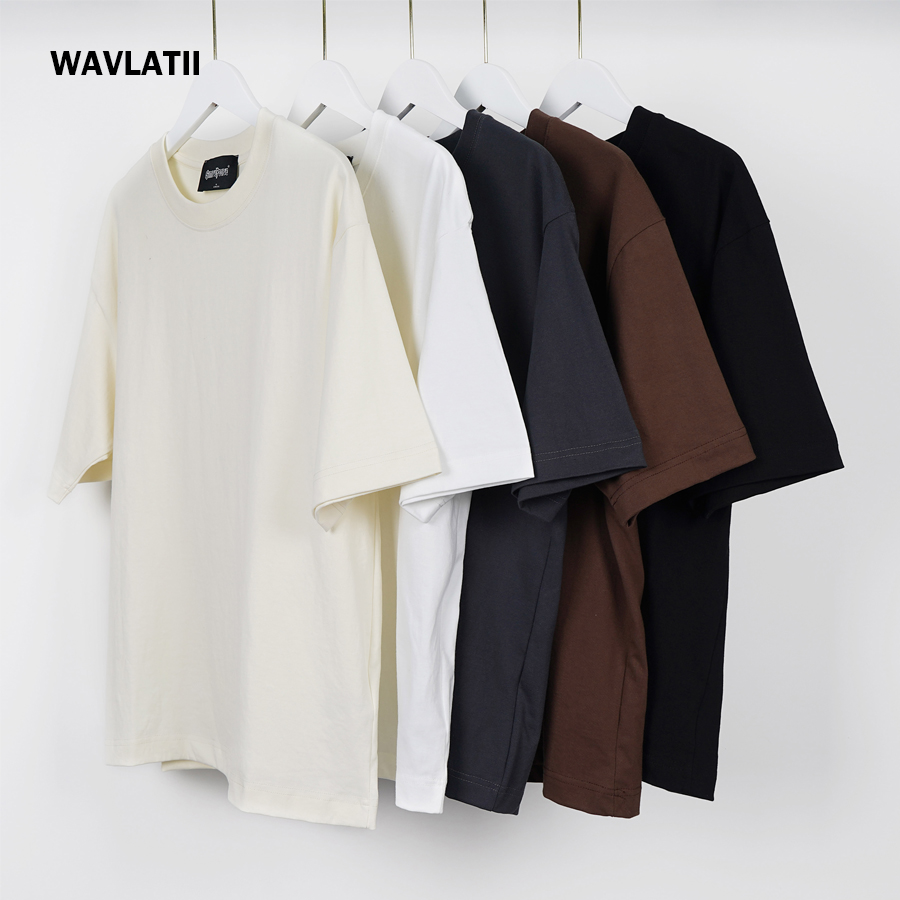 Blouse Off Shoulder - WAVLATII T-shirt oversize bianca e nera
